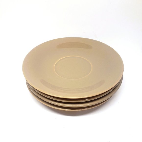 Crate and Barrel Fapodel Portugal Olive Green Bread Plates Set Lot x4 - Picture 1 of 11